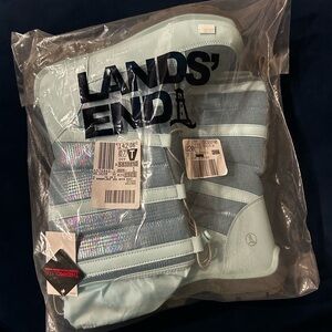 Lands' End Light Blue Kids Snow Boots